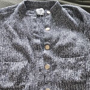 Abercrombie & Fitch Black and White Knit Fabric